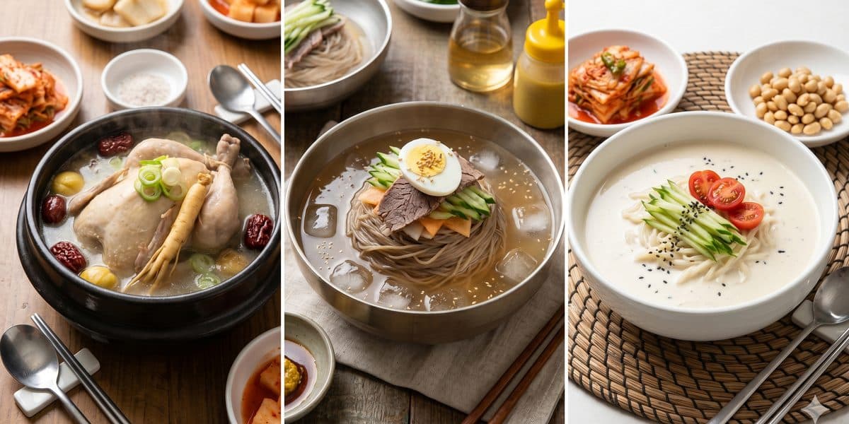 Samgyetang and naengmyeon — Korean summer foods