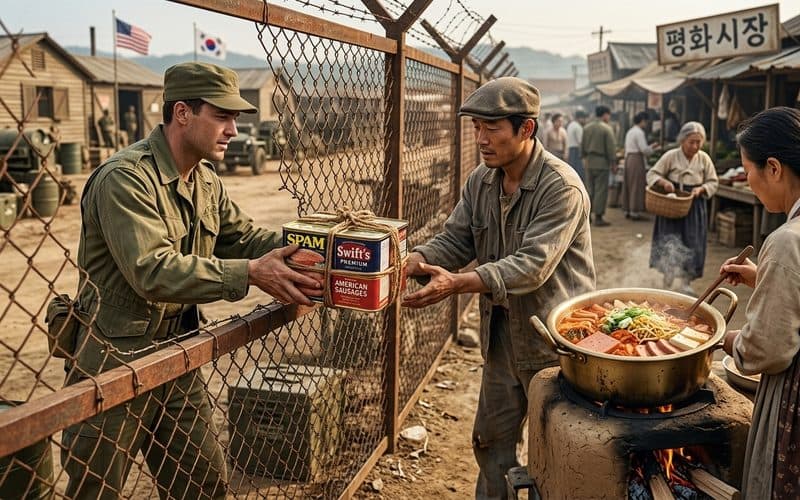 Budae-jjigae origin scene near US military base